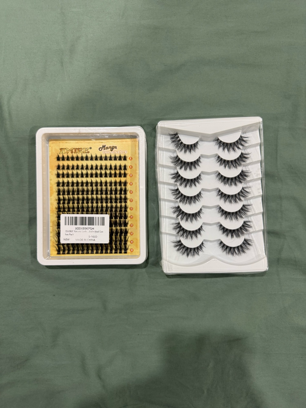 Strip Lash and Cluster Lash Tray Set in Black
